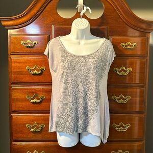 Stranded Gray Snake Print Women's Blouse